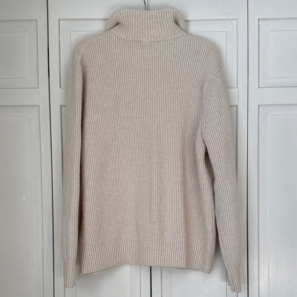 H&M Unisex Beige Zip-Up Sweater - Picture 4 of 5